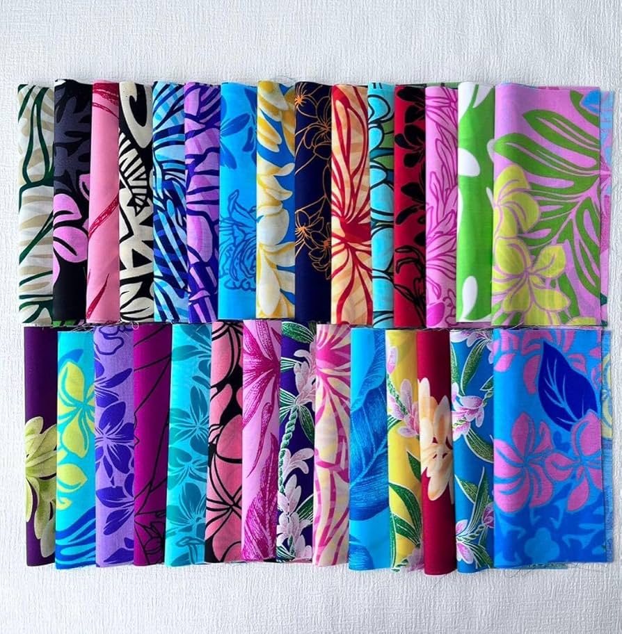 Amazon | ハワイ購入！ ハワイアンハギレ 20枚 キルティング パッチ